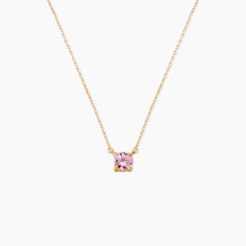 Collier Plaqu&eacute; Or Jaune Nilay Oxyde De Zirconium - Colliers avec pierres Femme | Marc Orian