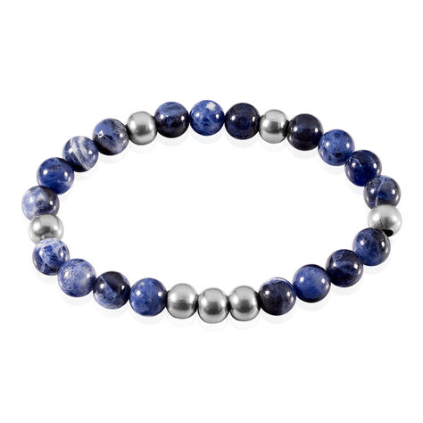 Bracelet Adonis Acier Blanc Pierre De Synthese - Bracelets chaînes Homme | Marc Orian