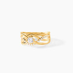 Bague Harmonia Or Jaune Oxyde De Zirconium - Solitaires Femme | Marc Orian