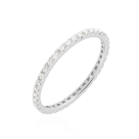 Alliance Pristina Tour Complet Or Blanc Diamant - Alliances Femme | Marc Orian