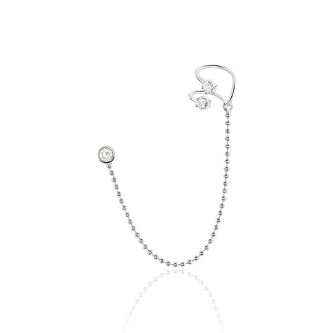 Bijou D'oreille Unitaire Valerie-anne Argent Blanc Oxyde De Zirconium - Piercings d'oreilles Femme | Marc Orian