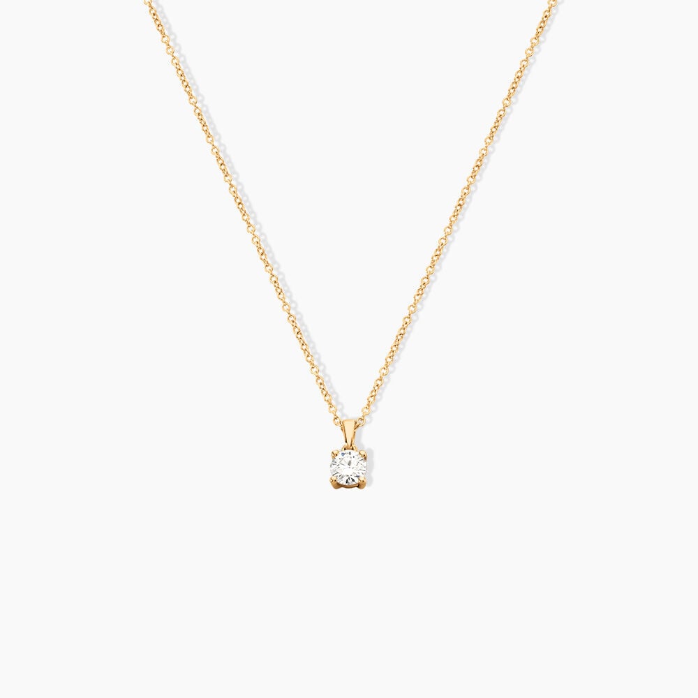 Collier Alexandra Or Jaune Diamant - Colliers solitaires Femme | Marc Orian