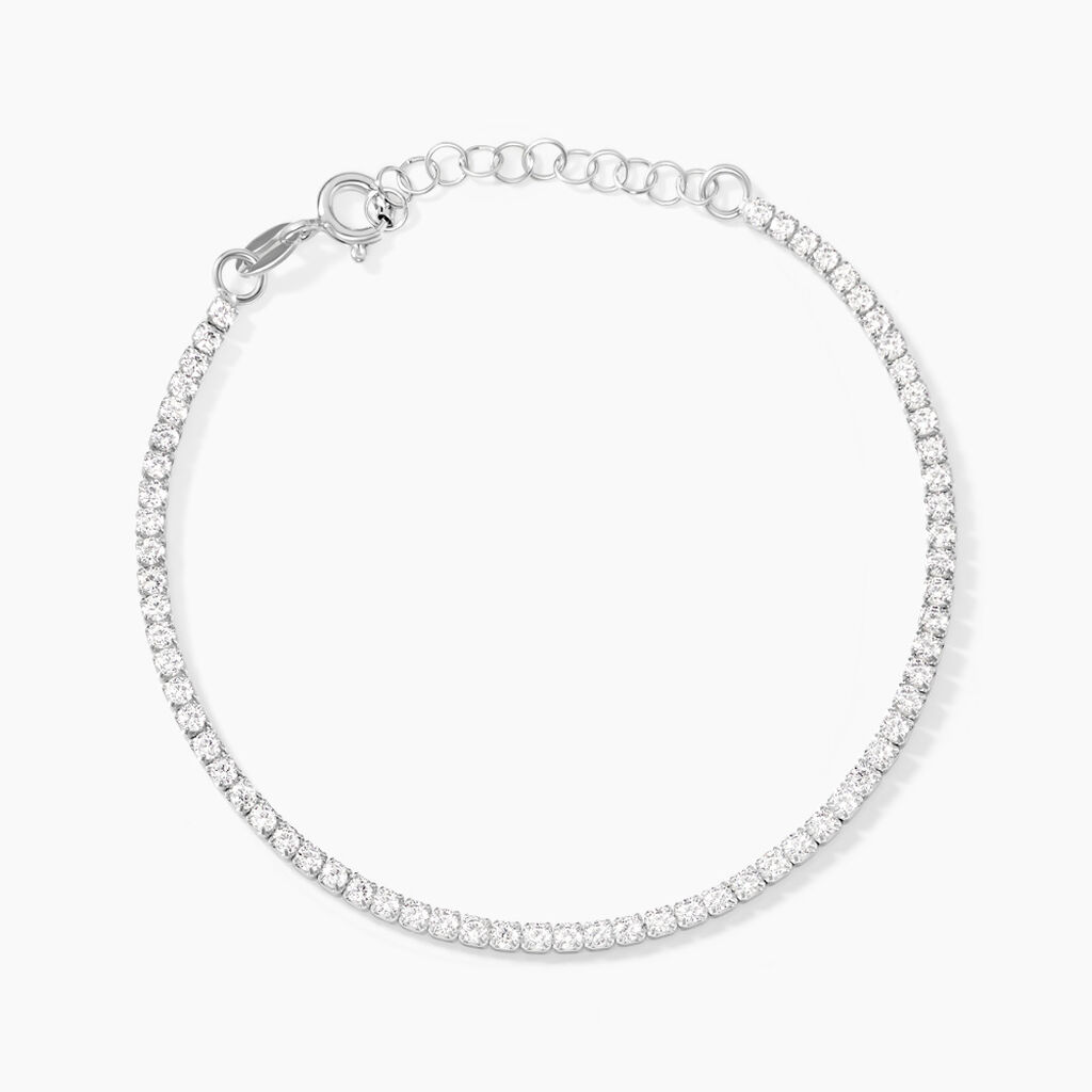 Bracelet Lou-anne Argent Blanc Oxydes De Zirconium - Bracelets chaînes Femme | Marc Orian