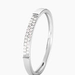 Alliance Amani Or Blanc Diamant - Parures de mariage Femme | Marc Orian