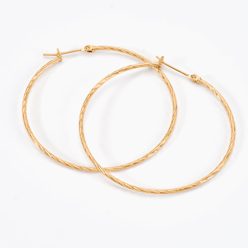 Cr&eacute;oles Anusha Plaqu&eacute; Or Jaune - Cr&eacute;oles Femme | Marc Orian