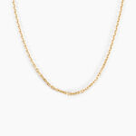 Cha&icirc;ne Igoa Maille For&ccedil;at Diamantee Or Jaune - Chaines Femme | Marc Orian