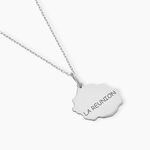 Pendentif Thea Argent Blanc - Bijoux fantaisie Famille | Marc Orian