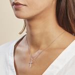 Pendentif Damian Croix Or Blanc - Pendentifs Famille | Marc Orian