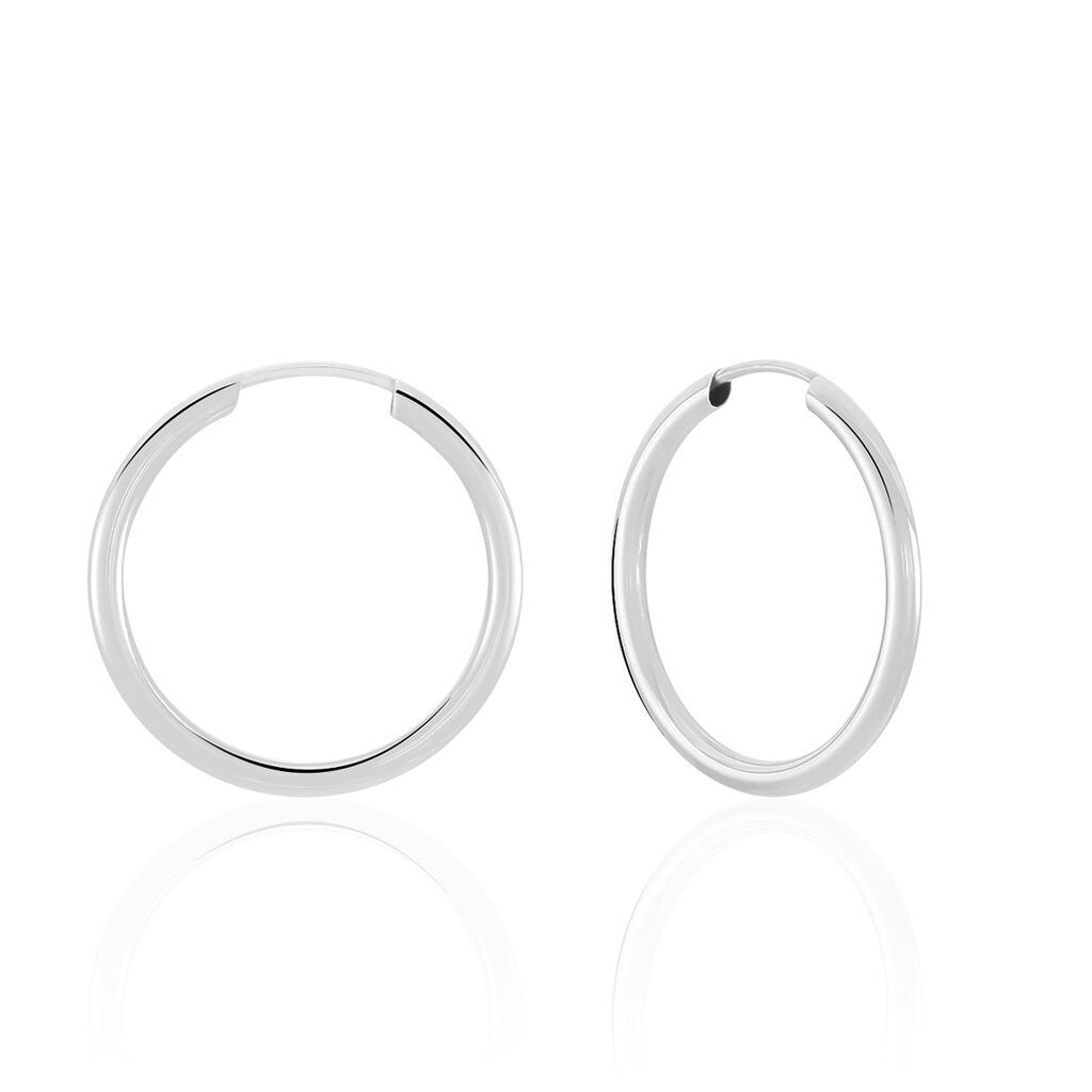 Créoles Valencina Or Blanc - Créoles Femme | Marc Orian