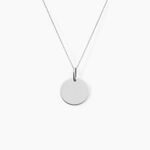 Pendentif Elisandre Argent Blanc - Bijoux personnalis&eacute;s Unisex | Marc Orian