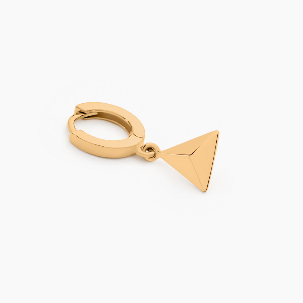 Créole Unitaire Harvey Plaqué Or Jaune - Piercings d'oreilles Homme | Marc Orian