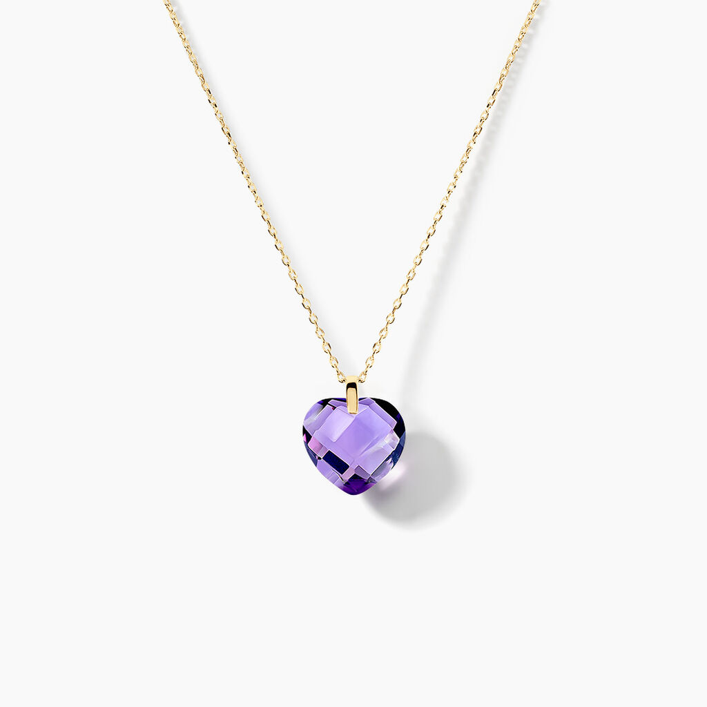 Collier Ludmille Or Jaune Amethyste - Colliers avec pierres Femme | Marc Orian