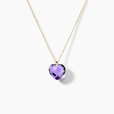 Collier Ludmille Or Jaune Amethyste - Colliers avec pierres Femme | Marc Orian