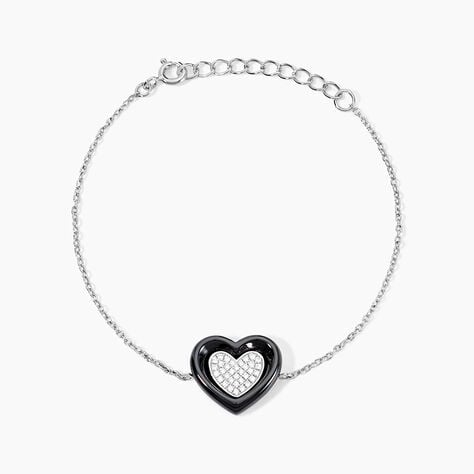 Bracelet Ana-paula Argent Blanc C&eacute;ramique Et Oxyde De Zirconium - Bracelets fantaisie Femme | Marc Orian