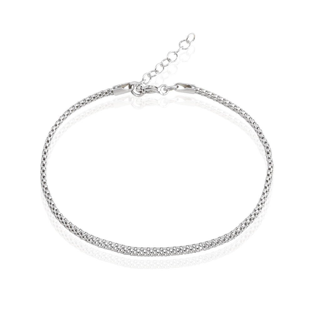 Bracelet Christine Argent Blanc - Bracelets chaînes Femme | Marc Orian