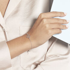 Bracelet Argent Blanc Waly - Bracelets chaînes Femme | Marc Orian