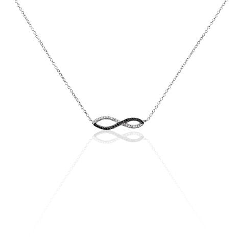 Collier Prudentia Argent Blanc Oxyde De Zirconium - Colliers avec pierres Femme | Marc Orian