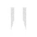 Boucles D'oreilles Pendantes Argent Blanc Vilko Oxyde - Pendantes Femme | Marc Orian