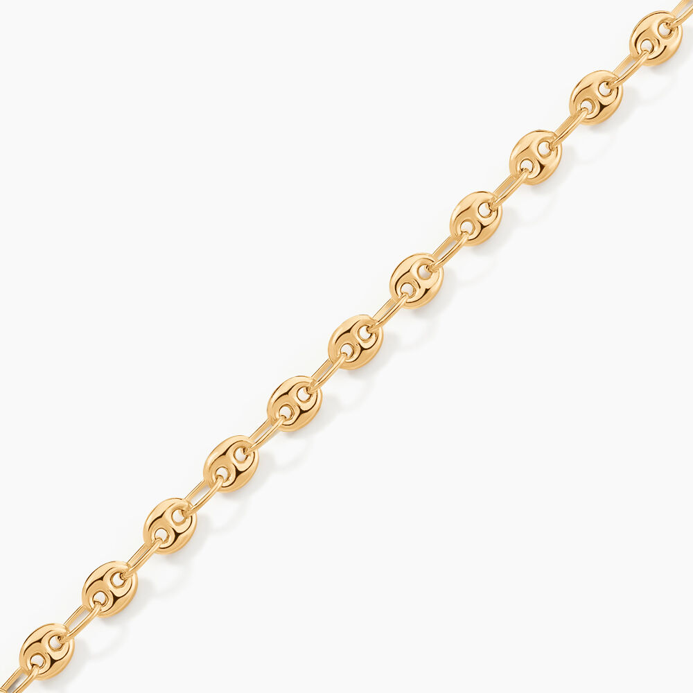 Bracelet Dami Maille Grain De Cafe Or Jaune - Bracelets mailles Femme | Marc Orian