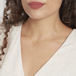 Pendentif Guecha Colombe Et Coeur Or Jaune - Pendentifs Femme | Marc Orian