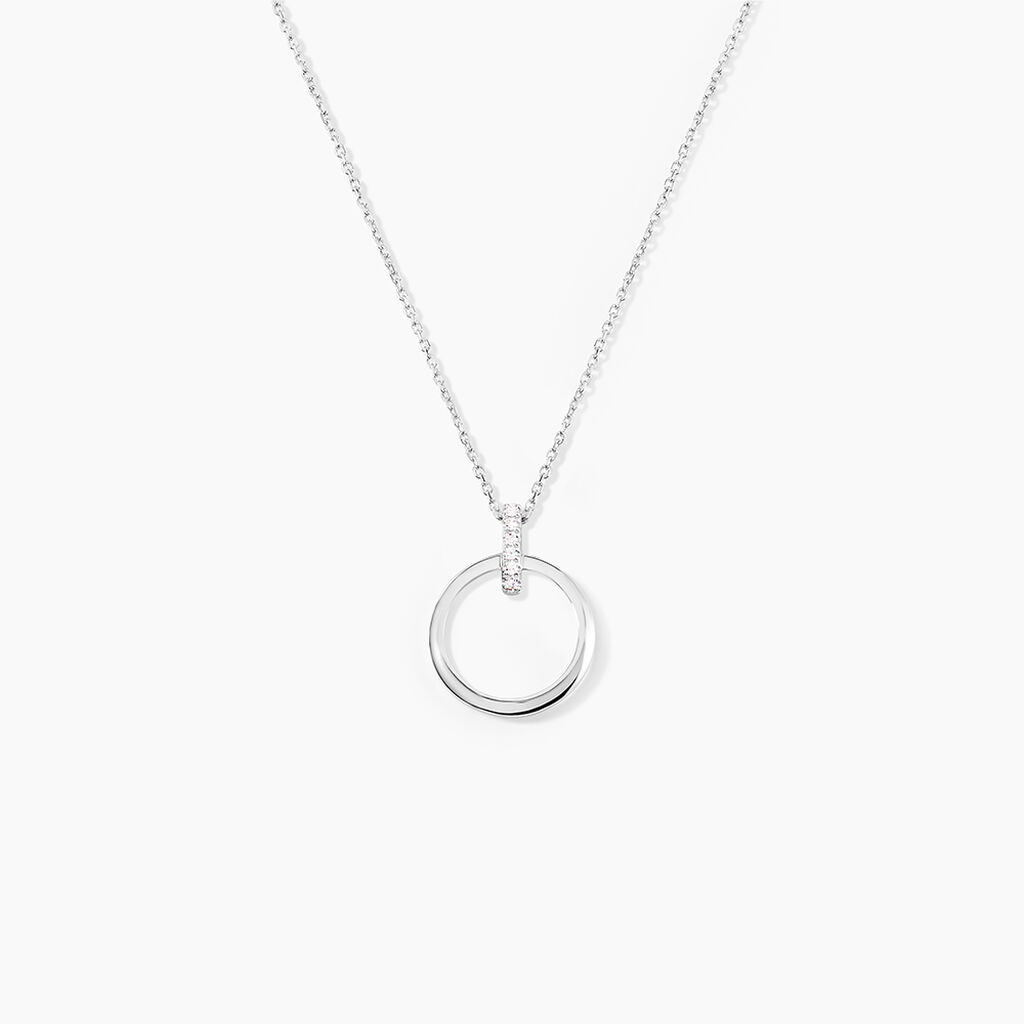 Collier Melissande Or Blanc Diamant - Colliers avec pierres Femme | Marc Orian