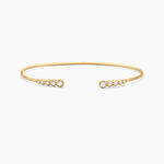 Bracelet Jonc Iza Plaque Or Jaune Oxyde De Zirconium - Bracelets joncs Femme | Marc Orian