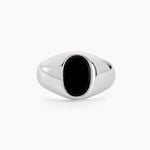 Chevali&egrave;re Amaurie Argent Blanc Onyx - Bijoux fantaisie Homme | Marc Orian