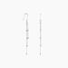 Boucles D'oreilles Pendantes Laïa Argent Blanc - Piercings d'oreilles Femme | Marc Orian
