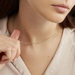 Cha&icirc;ne Alyze Argent Blanc - Colliers fantaisie Femme | Marc Orian