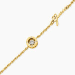 Bracelet Guess Solitaire Acier Jaune Oxyde De Zirconium - Bracelets cha&icirc;nes Femme | Marc Orian