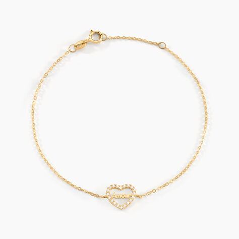 Bracelet Cowal Or Jaune Oxyde De Zirconium - Bracelets chaînes Femme | Marc Orian