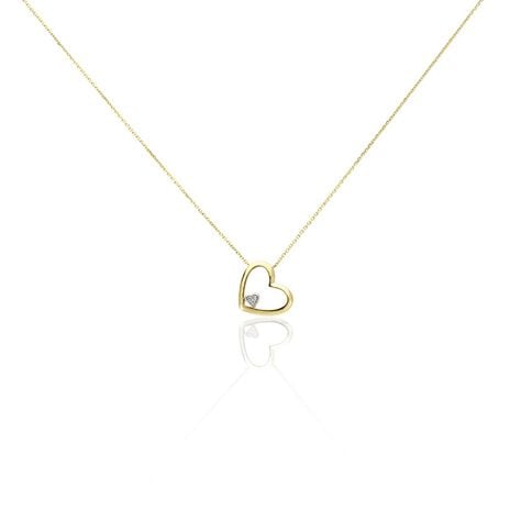 Collier Or Jaune Adan Diamants - Colliers avec pierres Femme | Marc Orian