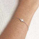 Bracelet Sari Argent Blanc Perle De Culture Et Oxyde De Zirconium - Bracelets fantaisie Femme | Marc Orian