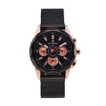 Montre Montignac Round Chrono Noir - Montres &eacute;tanches Homme | Marc Orian