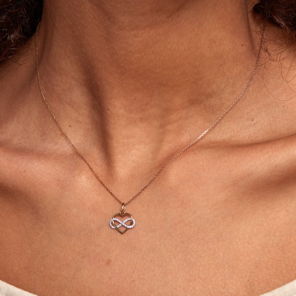 Collier Lachina Or Bicolore Oxyde De Zirconium - Colliers avec pierres Femme | Marc Orian