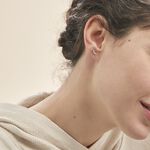 Boucles D'oreilles Puces Azzedine Salamandre Or Bicolore - Puces Femme | Marc Orian