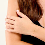 Bracelet Jo&euml;lle Argent Dor&eacute; A L'Or 750/1000 Topaze Oxyde De Zirconium - Bracelets cha&icirc;nes Femme | Marc Orian