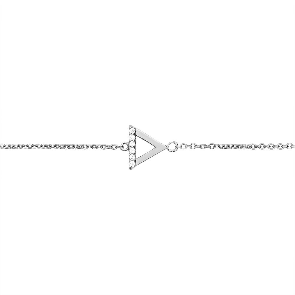Bracelet Anna Argent Blanc Oxyde De Zirconium - Bracelets chaînes Femme | Marc Orian