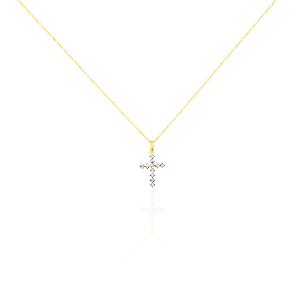 Collier Chriselda Or Jaune Diamant - Colliers avec pierres Femme | Marc Orian
