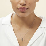 Collier Marnie Or Blanc Diamant - Colliers avec pierres Femme | Marc Orian