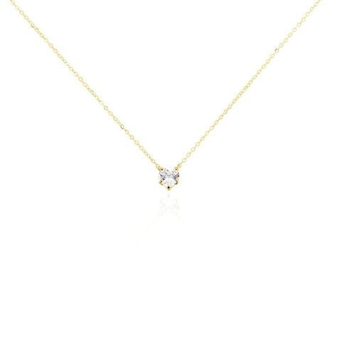 Collier Or Jaune Ava Oxyde De Zirconium - Colliers avec pierres Enfant | Marc Orian