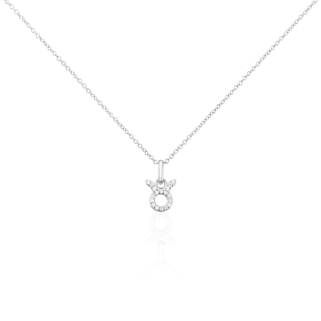 Collier Astra Argent Blanc Oxyde De Zirconium - Colliers avec pierres Femme | Marc Orian