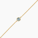 Bracelet Arenale Argent Dor&eacute; A L'Or 750/1000 Topaze - Bracelets fantaisie Femme | Marc Orian