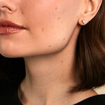 Boucles D'Oreilles Puces Rodolph Or Jaune Oxyde De Zirconium - Puces Femme | Marc Orian