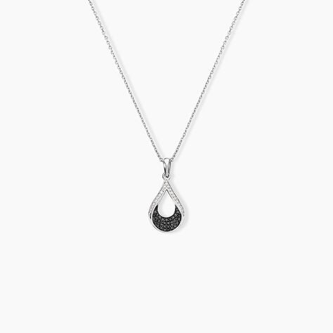 Collier Romanne Or Blanc Diamant - Colliers avec pierres Femme | Marc Orian