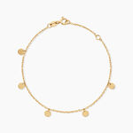 Bracelet Eleonora Argent Dor&eacute; A L'Or 750/1000 - Bracelets Medailles Femme | Marc Orian
