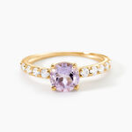 Bague Or Jaune Monroe Amethyste Oxydes De Zirconium - Bagues pierres fines Femme | Marc Orian