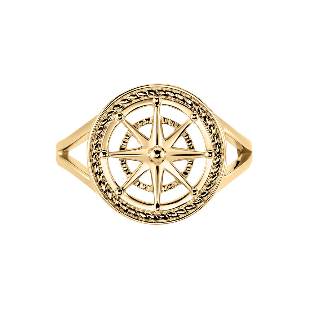 Chevalière Icare Plaqué Or Jaune - Chevalières Homme | Marc Orian