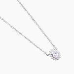 Collier Liz Argent Blanc Oxyde De Zirconium - Colliers avec pierres Femme | Marc Orian