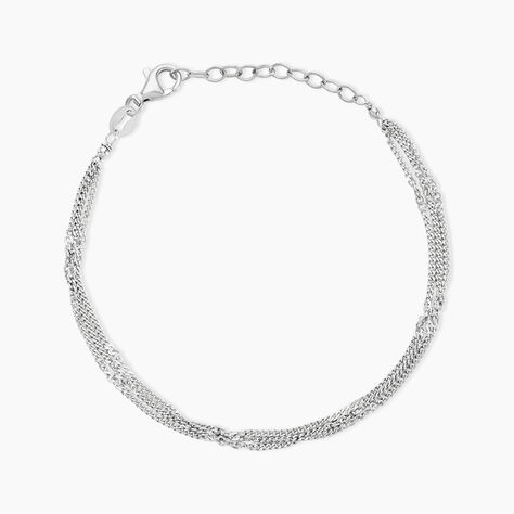 Bracelet Santoline Argent Blanc - Bracelets fantaisie Femme | Marc Orian
